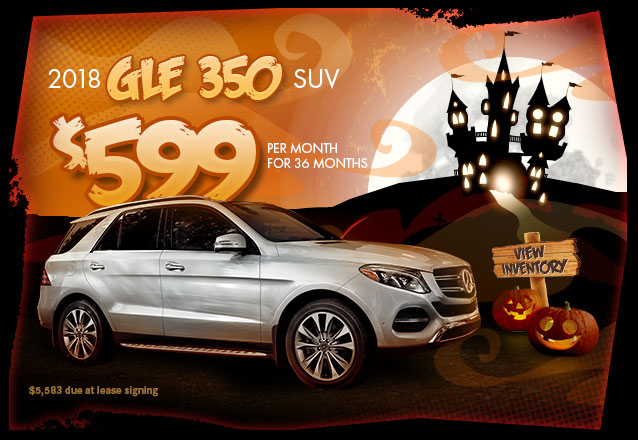 2018 GLE 350 SUV for $599 per month for 36 months with $5,583 due at lease signing